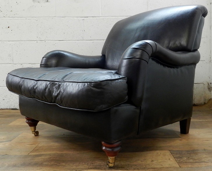 Vintage Howard Style Library Chair Folio 50 Stourport Antique Furniture